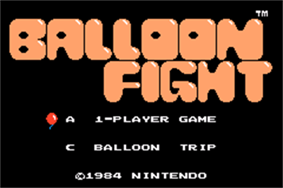 Famicom Mini: Balloon Fight - Screenshot - Game Title Image