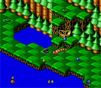 Snake Rattle 'n' Roll - Screenshot - Gameplay Image