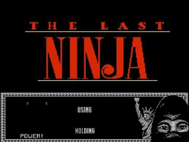 The Last Ninja - Screenshot - Game Title Image