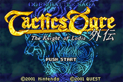 Tactics Ogre: The Knight of Lodis - Screenshot - Game Title Image
