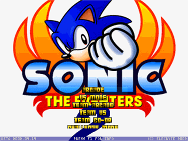 Sonic the Fighters 2 - Screenshot - Game Title Image