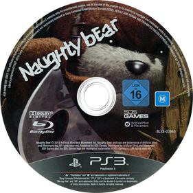 Naughty Bear - Disc Image