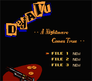 Déjà Vu - Screenshot - Game Select Image