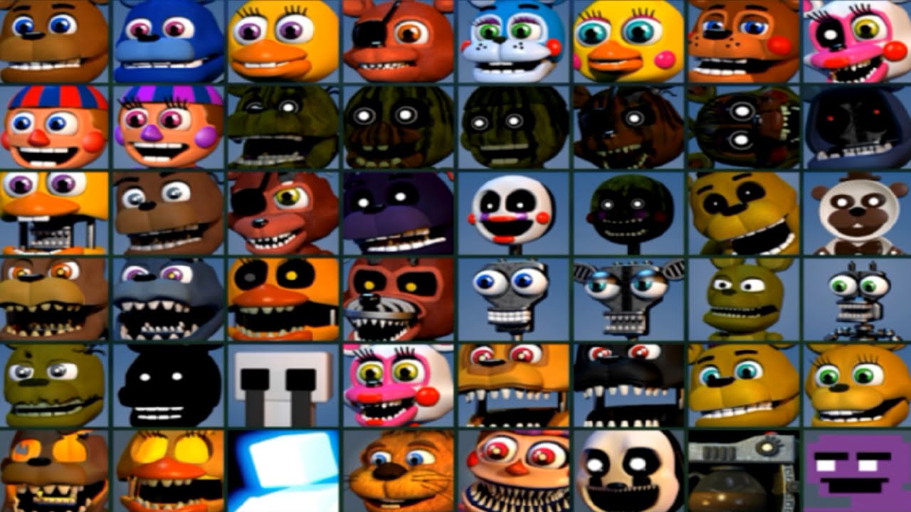 Five nights at freddys list of games free