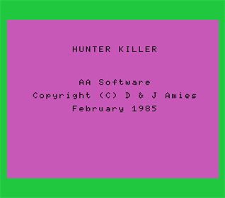 Hunter Killer - Screenshot - Game Title Image