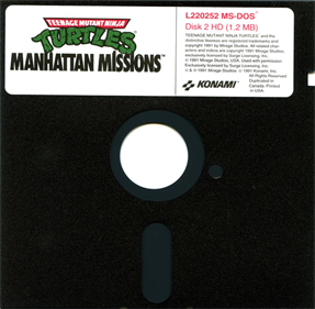 Teenage Mutant Ninja Turtles: Manhattan Missions - Disc Image