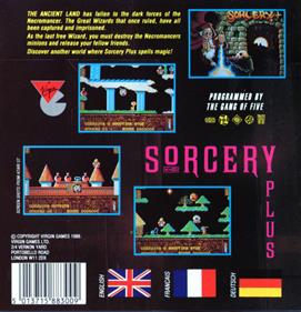 Sorcery Plus - Box - Back Image