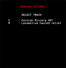Cornish Riviera - Screenshot - Game Select Image