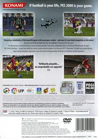 PES 2008: Pro Evolution Soccer - Box - Back Image