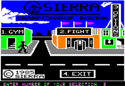 Sierra Championship Boxing - Screenshot - Gameplay