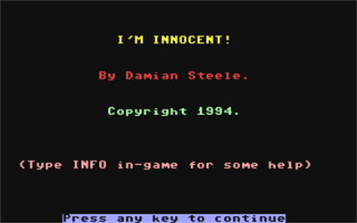I'm Innocent - Screenshot - Game Title Image