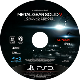 Metal Gear Solid V: Ground Zeroes - Disc Image