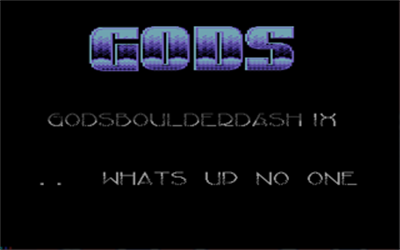 Gods Boulder Dash 9 - Screenshot - Game Title Image