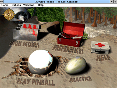 3-D Ultra Pinball: The Lost Continent - Screenshot - Game Title Image