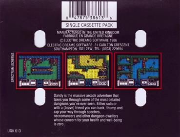 Dandy  - Box - Back Image