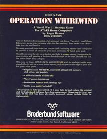 Operation Whirlwind - Box - Back Image