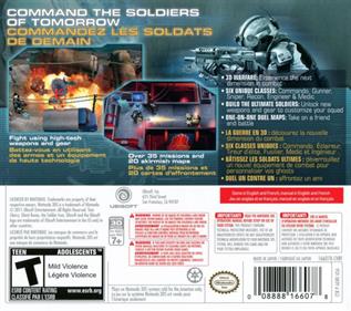 Tom Clancy's Ghost Recon: Shadow Wars - Box - Back Image