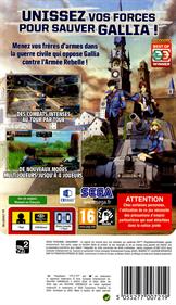 Valkyria Chronicles II - Box - Back Image