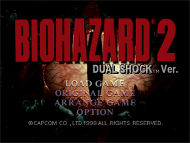Resident Evil 2: Dual Shock Ver. - Screenshot - Game Title Image