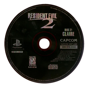 Resident Evil 2: Dual Shock Ver. - Disc Image