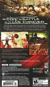 300: March to Glory - Box - Back Image