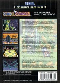 Sonic the Hedgehog Spinball - Box - Back Image