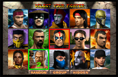 Mortal Kombat 4 - Screenshot - Game Select Image