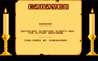 Cadaver - Screenshot - Game Title Image