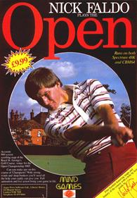 Nick Faldo Plays the Open - Advertisement Flyer - Front Image