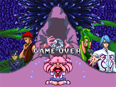 Kungpow's Sailor Moon R - Screenshot - Game Over Image