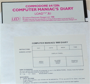 Computer Maniacs 1989 Diary - Disc Image