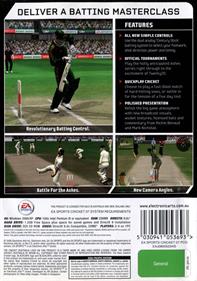 Cricket 07 - Box - Back Image