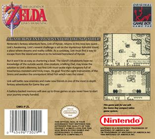 The Legend of Zelda: Link's Awakening - Fanart - Box - Back