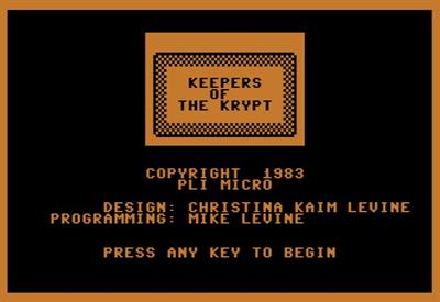 Keepers of the Krypt - Screenshot - Game Title Image