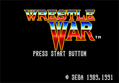 Wrestle War - Screenshot - Game Title