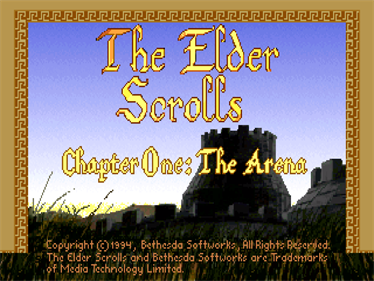 The Elder Scrolls: Arena - Screenshot - Game Title Image