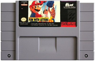 Mario's Early Years: Fun with Letters - Fanart - Cart - Front