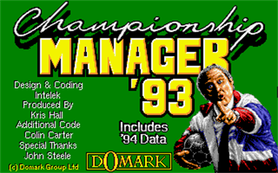 Championship Manager 93/94 - Screenshot - Game Title Image