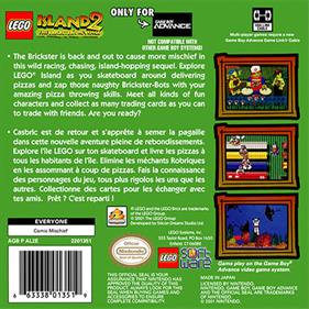 LEGO Island 2: The Brickster's Revenge - Box - Back Image