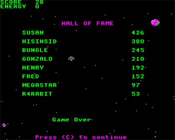 Megarok - Screenshot - High Scores Image