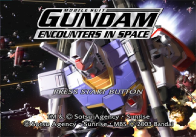 Mobile Suit Gundam: Encounters in Space - Screenshot - Game Title Image