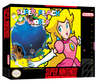 Super Peach World - Box - 3D Image