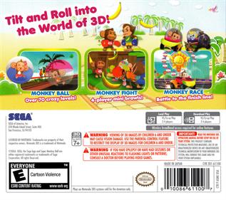 Super Monkey Ball 3D - Box - Back Image