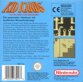 Kid Icarus: Of Myths and Monsters - Box - Back Image