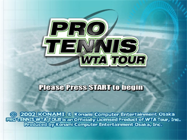 WTA Tour Tennis  - Screenshot - Game Title Image