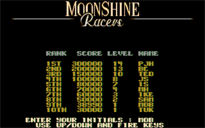 Moonshine Racers - Screenshot - High Scores Image