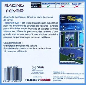 Racing Fever - Box - Back Image