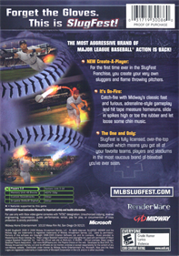 MLB SlugFest 2006 - Box - Back Image