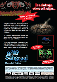 Griel's Quest for the Sangraal - Box - Back Image
