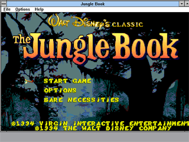 Disney's The Jungle Book - Screenshot - Game Title Image